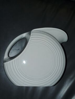 Fiesta Homer Laughlin Classic Retired Pearl Gray Ceramic Large Disk Pitcher